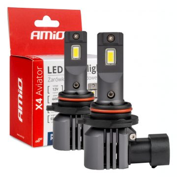   LED autó izzók x4 sorozat aviator hb4 6500k canbus amio-03767