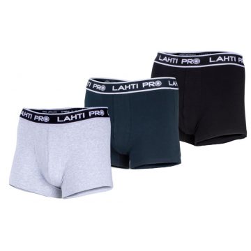   Férfi boxer, fekete, szürke, sötétkék, 3 pár, "2xl", lahti