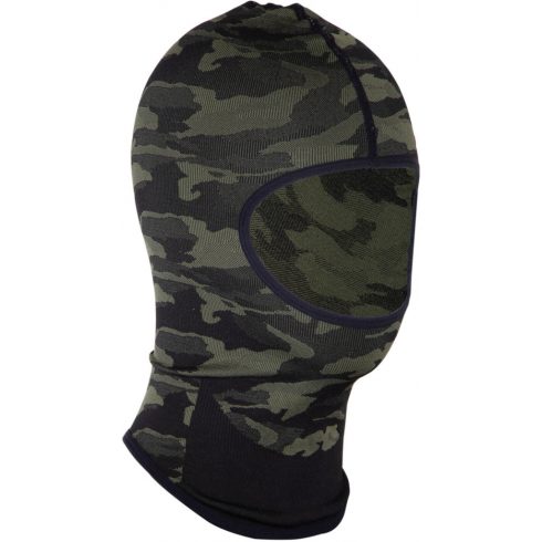 Termoaktív balaclava camo zöld és fekete, ce, lahti