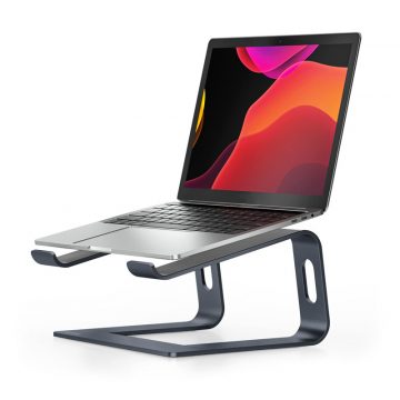 Crong AluBench - Alumínium laptopállvány (fekete)