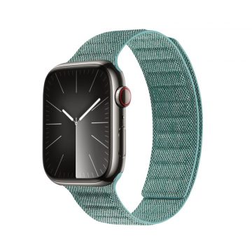   Crong Melange – Mágneses szíj Apple Watchhoz 42/44/45/49 mm (türkiz melange)