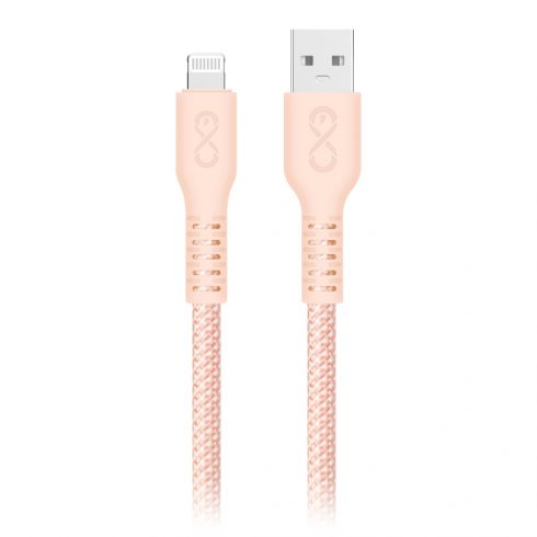 USB-A - Lightning eXc IMMORTAL kábel, 2 m, 30 W, gyors töltés, vegyes szín