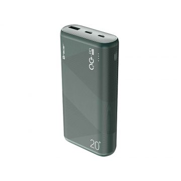 Power bank TRACER KORI 20000mAh QC3.0-PD20W GR zöld