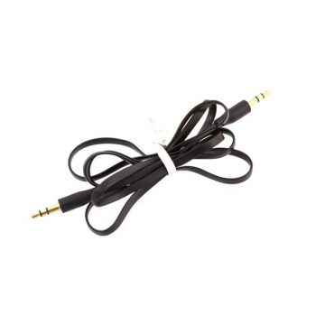 AK292A Lapos kábel 3,5 mm-es jack, 1 m, fekete 