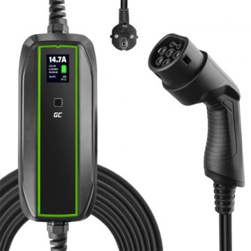   GC EV PowerCable 3,6 kW-os Schuko Type 2 mobiltöltő elektromos autók és Plug-In hibridek töltéséhez