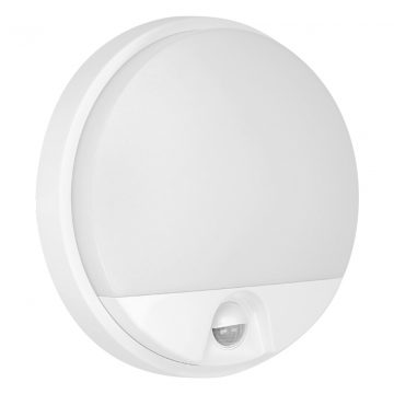   AGAT LED 10W, kerti lámpatest mozgásérzékelővel 140°, 800lm, IP54, 4000K, fehér