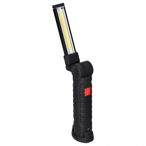 COB LED műhely zseblámpa 2W, 200lm, 1200mAh, összecsukható