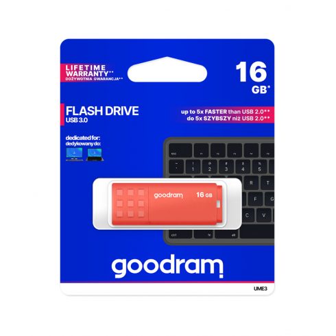 Goodram USB 3.2 pendrive 16 GB narancssárga