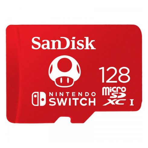 SanDisk Nintendo Switch microSDXC - Memóriakártya 128 GB V30 UHS-I U3 100/90 MB/s