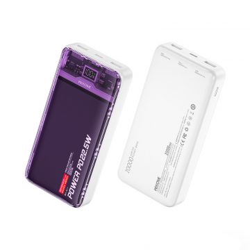   WEKOME WP-351 Vanguard Series - Power bank 20000 mAh PD 20W + QC 22,5W (lila / átlátszó)