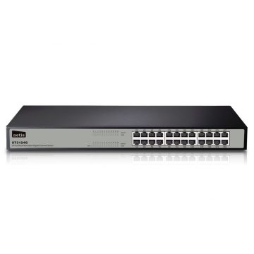   STONET by NETIS ST3124GS GBit switch / 24x 10/100/1000Mbps / 24 portos rack fém