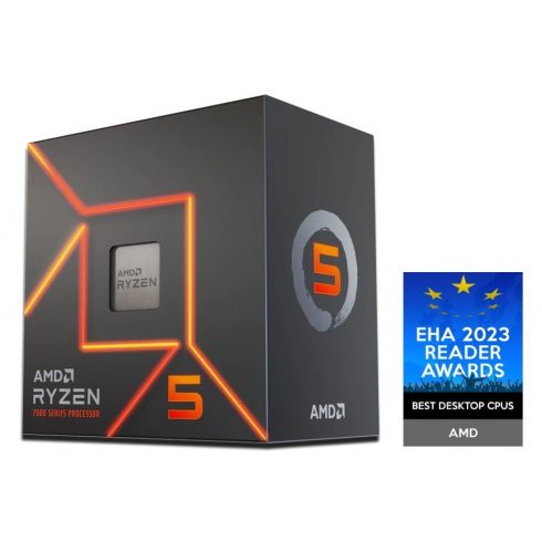 AMD Ryzen 5 7600 / LGA AM5 / max 5.1GHz / 6C/12T / 38MB / 65W TDP / BOX Wraith Stealth hűtők