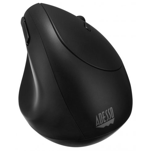 Adesso iMouse V10 mini/ vezeték nélküli egér 2,4 GHz/ függőleges ergonomikus/ optikai/ 800/1200/1600 DPI/ USB/ fekete