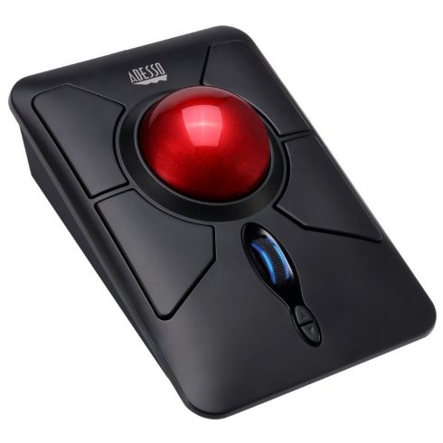 Adesso iMouse T50/ vezeték nélküli trackball egér 2.4GHz/ 2.0" hanyattegér/ programozható/ optikai/ 400-4800DPI/ USB/ fekete