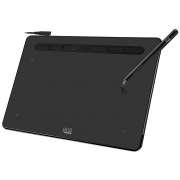   Adesso CYBERTABLET K8/ grafikus tábla 8" x 5"/ 8192 szintnyomás/ 6 programozható gomb/ USB-C