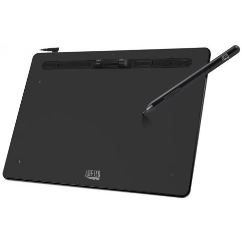 Adesso CYBERTABLET K10/ grafikus tábla 10” x 6”/ 8192 nyomásszint/ 6 programozható gomb/ görgő/ USB-