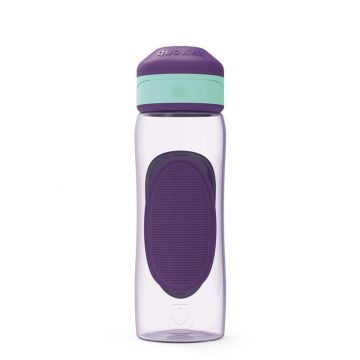   Quokka Splash – Sport vizes palack, kinyitható fedél, kettős csúszásgátló markolat 730 ml (Aqua Violet)