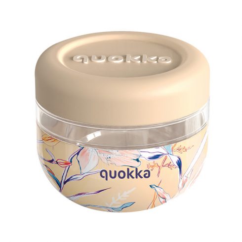 Quokka Bubble Food Jar - Műanyag ételtartó / ebédlődoboz 500 ml (Vintage Floral)