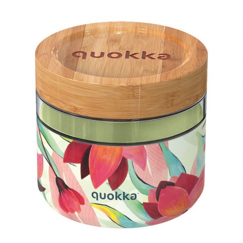 Quokka Deli Food Jar - Üveg ételtartó / ebédlődoboz 820 ml (tavaszi)