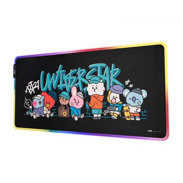   BT21 - Játék-/asztali szőnyeg XXL LED megvilágítással (90 x 40 cm)