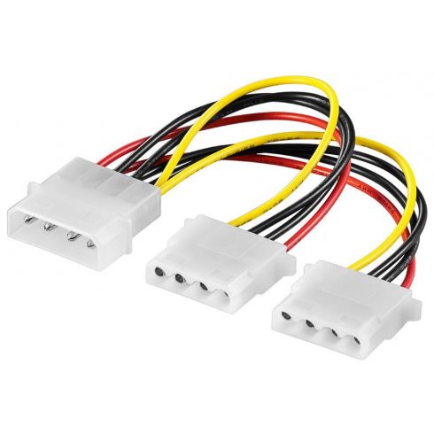 PremiumCord kábeles tápelosztó Molex - 2x Molex