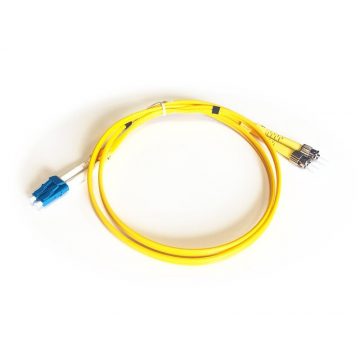 DATACOM optikai patchcord LC-ST 09/125 SM 1m duplex