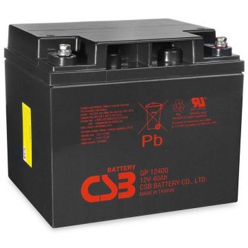 CSB Pb tartalék akkumulátor CSB GP12400, 12V, 40Ah