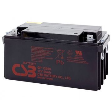 CSB Pb tartalék akkumulátor CSB GP12650, 12V, 65Ah