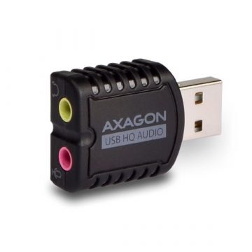   AXAGON zvukový mini USB HQ adapter / ADA-17 / USB 2.0 / černý