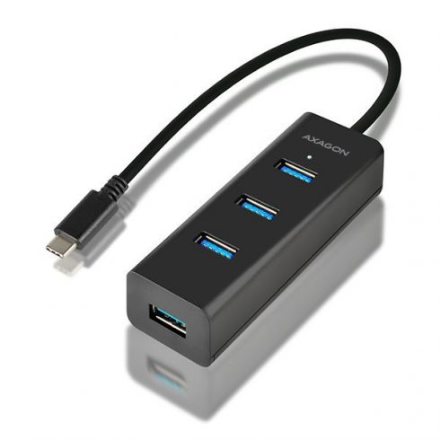 AXAGON hub USB-C / HUE-S2C / USB 3.2 Gen1 / 4x USB-A / MicroUSB / 0,4 m