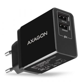   AXAGON hálózati töltő 16W / ACU-DS16 / 2x USB-A / 5V/2.2A + 5V/1A