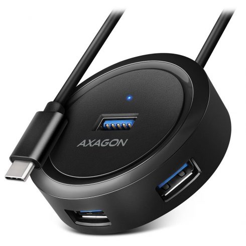 AXAGON hub USB-C / HUE-P1C / USB 3.2 Gen1 / 4x USB-A / 0,3 m