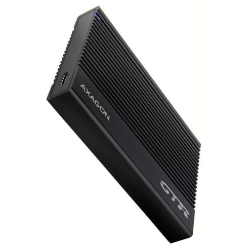 AXAGON alumínium doboz bordákkal 2,5" SATA SSD/HDD / EE25-GTR / USB-C 3.2 Gen 2 / kábel 60cm