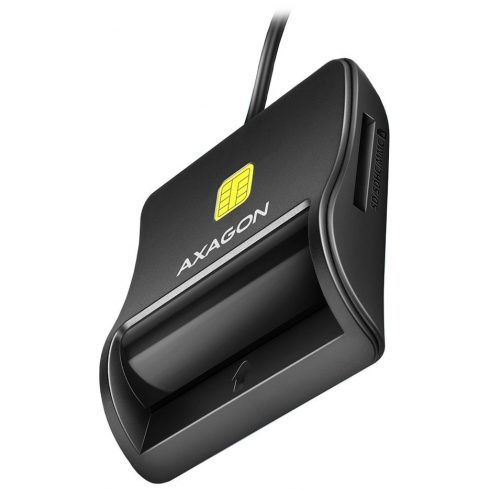 AXAGON érintkező intelligenskártya-olvasó (eObčanka) / SD,MicroSD,SmartCard,SIM / CRE-SM3SD / USB 2.0 / 1,3m