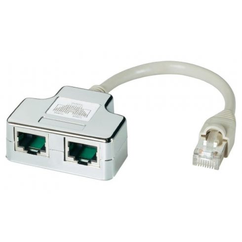 DATACOM "Y" adapter STP CAT5E PC / TEL+TEL