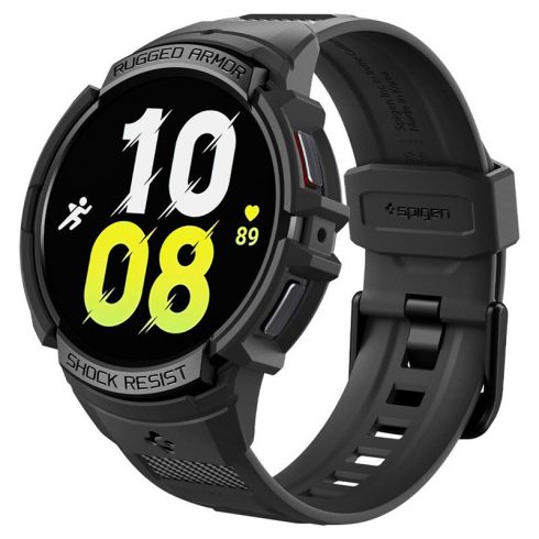 Spigen Rugged Armour Pro - Szíj + tok Samsung Galaxy Watch 6 40 mm (fekete) készülékhez