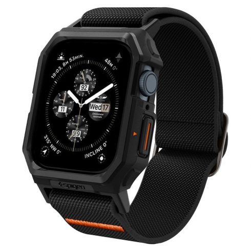 Spigen Lite Fit "Pro" – tok szíjjal Apple Watch 4/5/6/7/8/9/SE 44/45 mm (matt fekete)